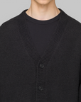 X CHITO Graphic Knit Cardigan - Black