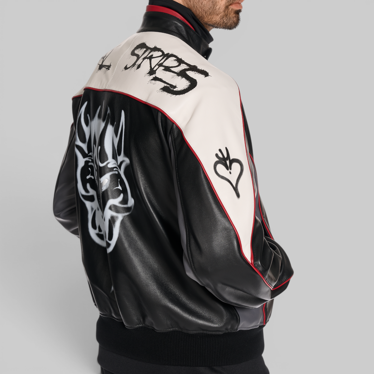 X CHITO GFX Leather Jacket