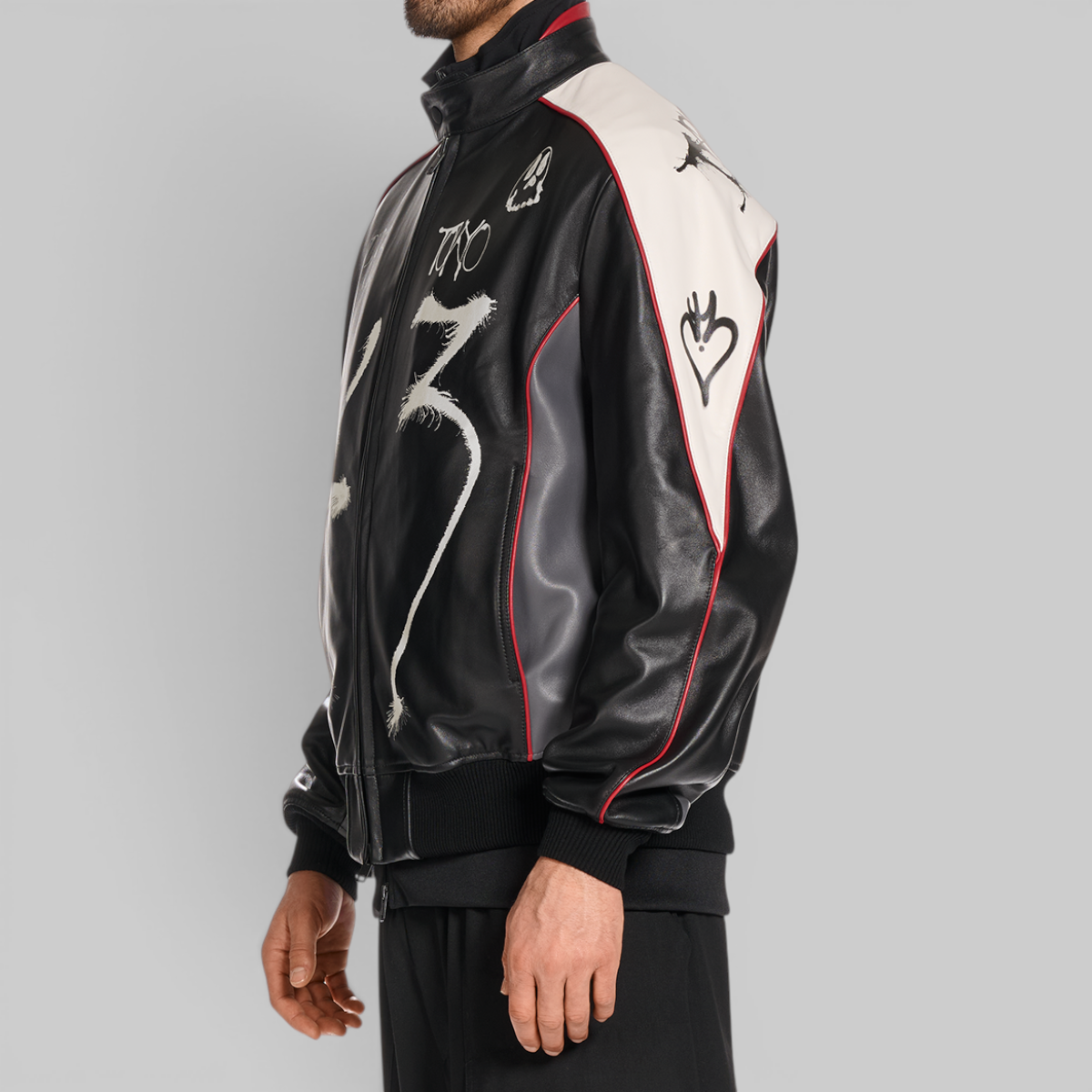 X CHITO GFX Leather Jacket