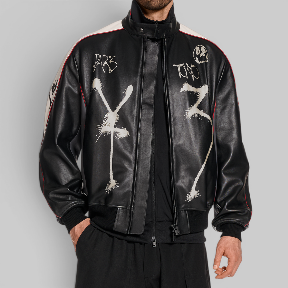 X CHITO GFX Leather Jacket