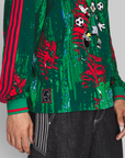 Brain Dead Disney Long Sleeve Jersey - Red/Bold Green/Blue