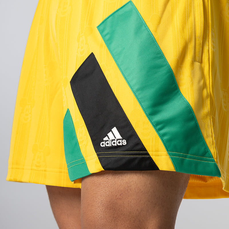 Brain Dead Disney Football Shorts - Bold Gold