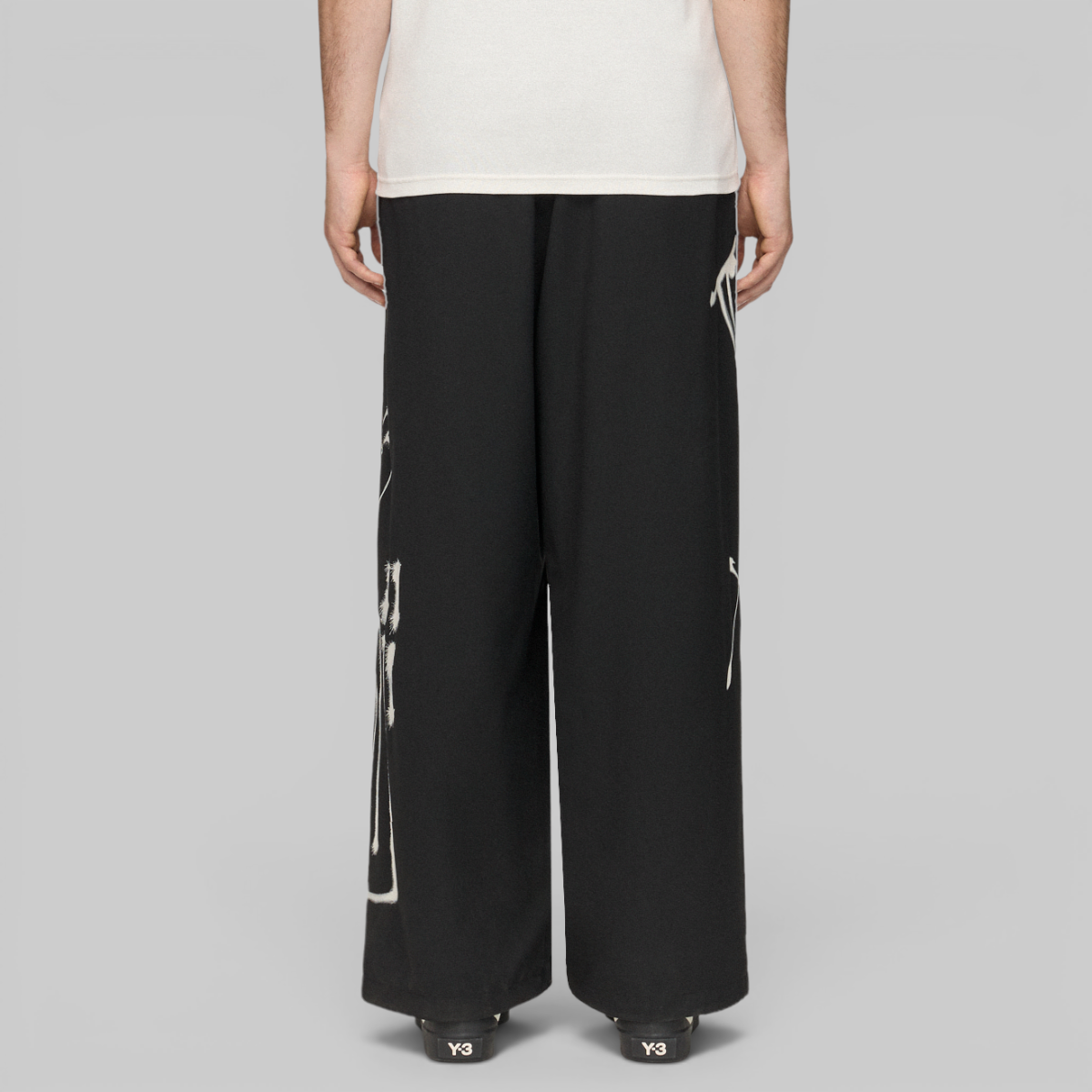 X CHITO Graphic Wool Wide Pant - Black