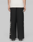 X CHITO Graphic Wool Wide Pant - Black