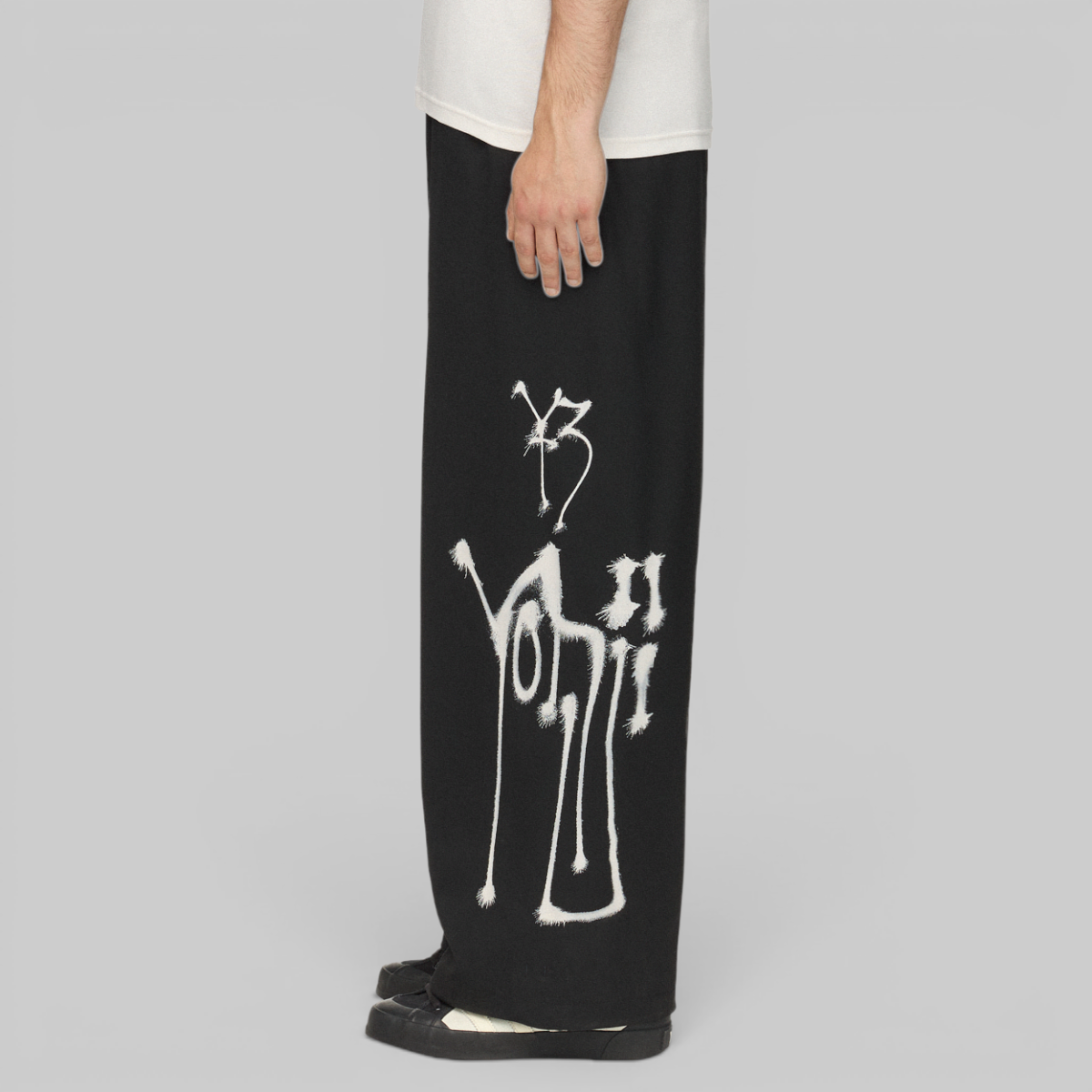 X CHITO Graphic Wool Wide Pant - Black