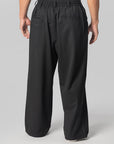 Wool Straight Leg Pant - Black