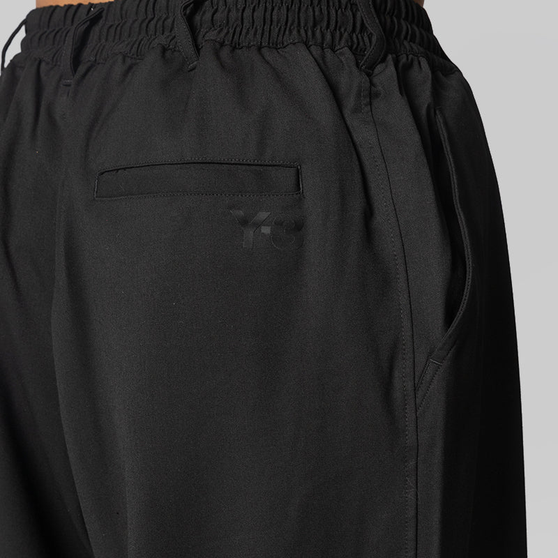 Wool Straight Leg Pant - Black
