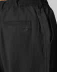 Wool Straight Leg Pant - Black