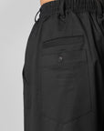Wool Straight Leg Pant - Black