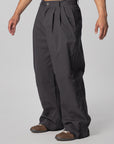 Triple Pleated Pant - Black