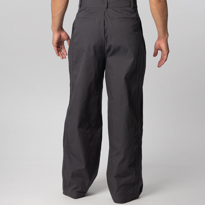 Triple Pleated Pant - Black