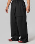 Wool Wide Pant - Black