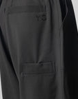 Wool Wide Pant - Black