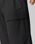 Wool Wide Pant - Black