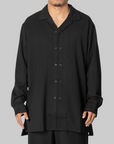 Wool Adaptive Overshirt - Black