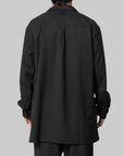 Wool Adaptive Overshirt - Black