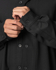 Wool Adaptive Overshirt - Black