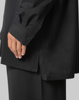 Wool Adaptive Overshirt - Black