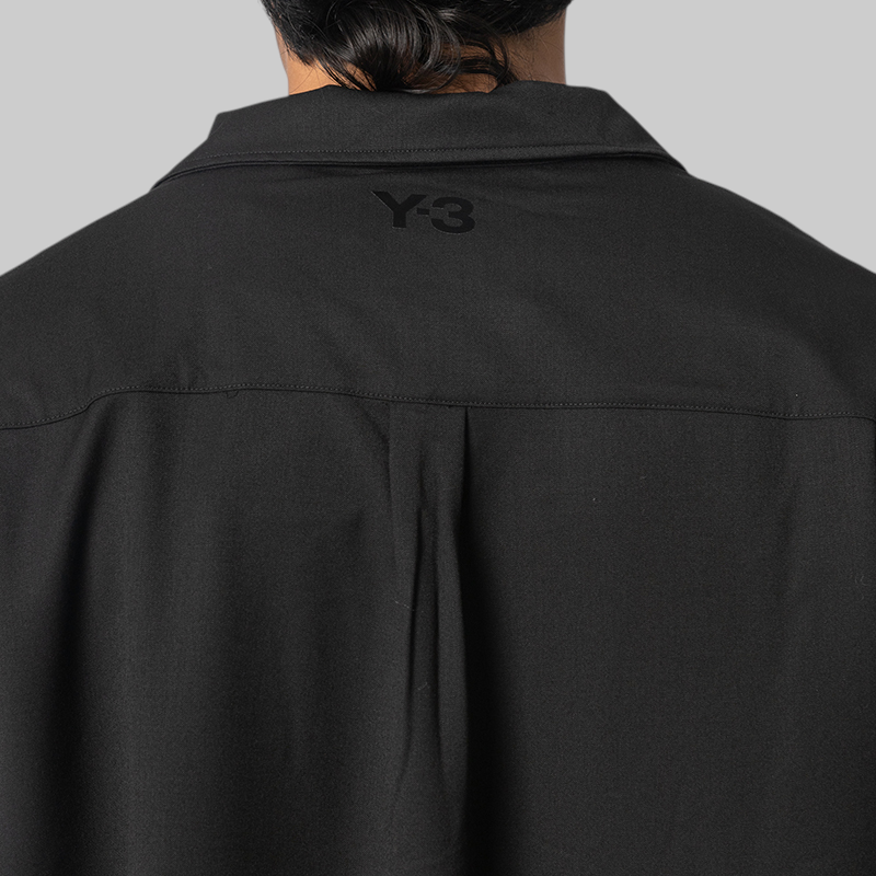 Wool Adaptive Overshirt - Black
