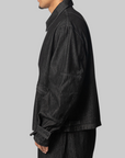 Denim Blouson Jacket - Black