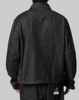 Denim Blouson Jacket - Black