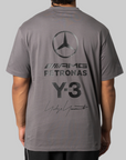 Y-3 Mercedes - AMG Petronas Formula 1 Team Logo Stack Short Sleeve Tee