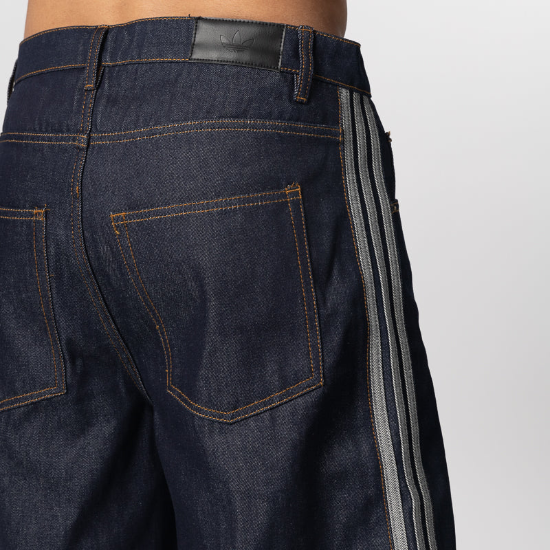 Firebird Adicolour Mid-Rise Straight Leg Jort - Indigo Denim