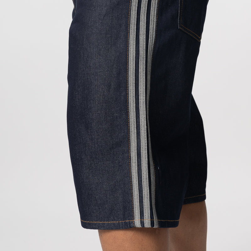 Firebird Adicolour Mid-Rise Straight Leg Jort - Indigo Denim