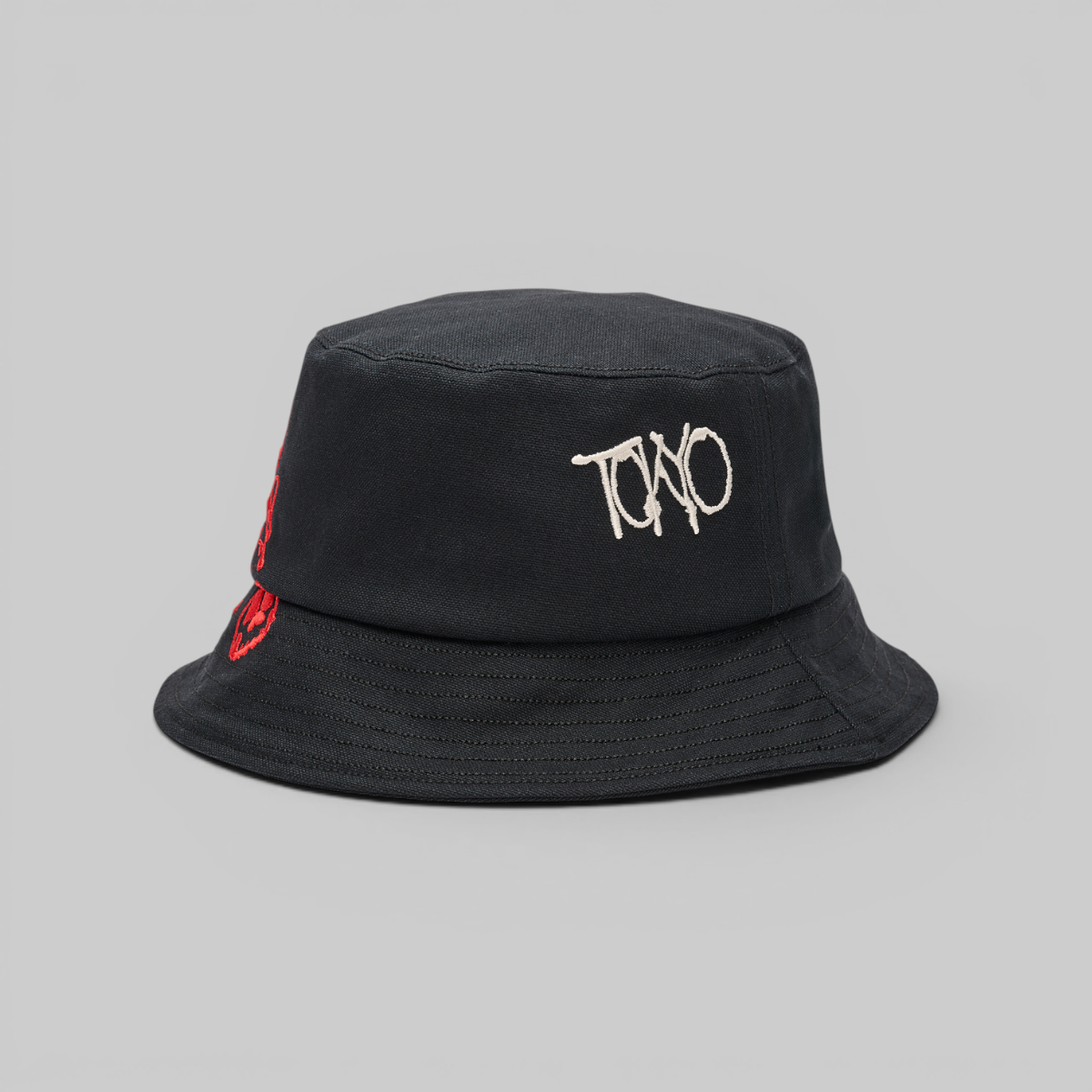 X CHITO Graphic Bucket Hat - Black