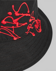 X CHITO Graphic Bucket Hat - Black