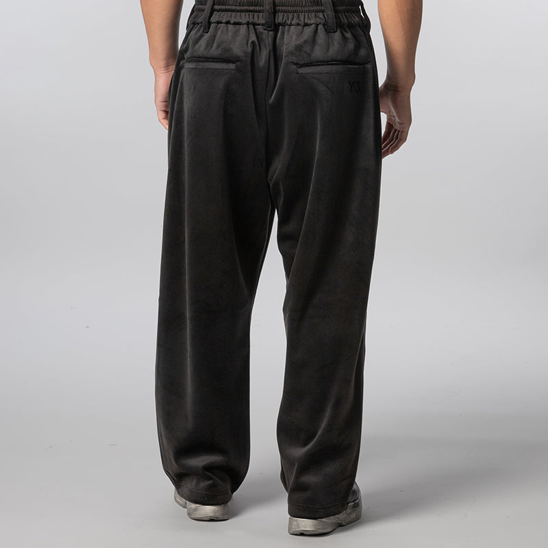 Velvet Corduroy Track Pant - Black