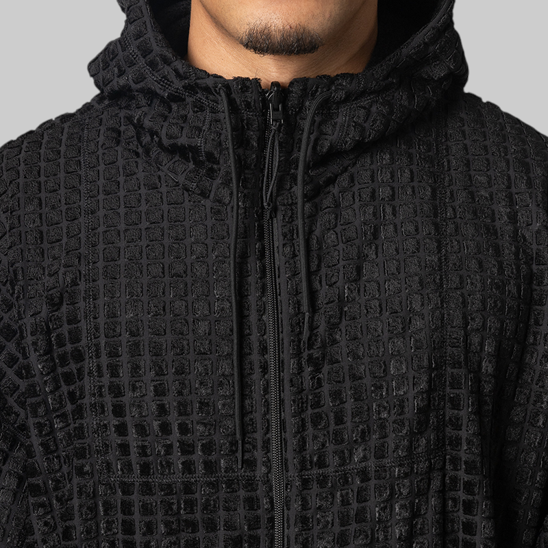 Adapt Reversible Hooded Track Jacket - Black