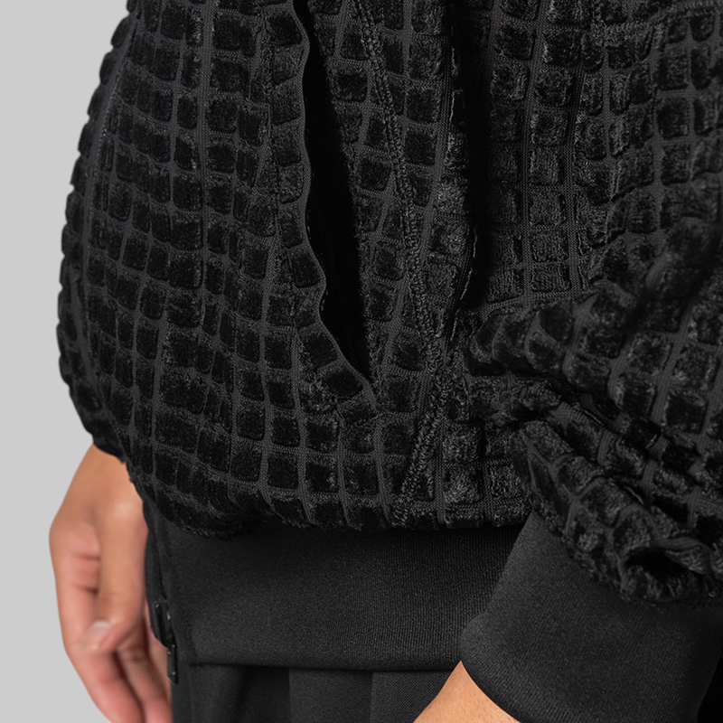 Adapt Reversible Hooded Track Jacket - Black