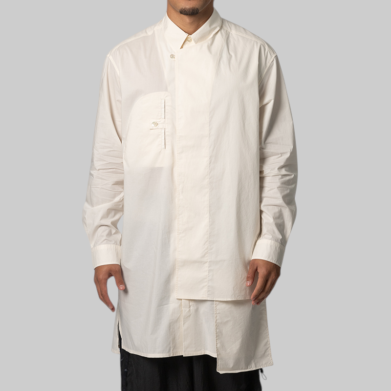 Adaptive Cotton Shirt - Chalk White