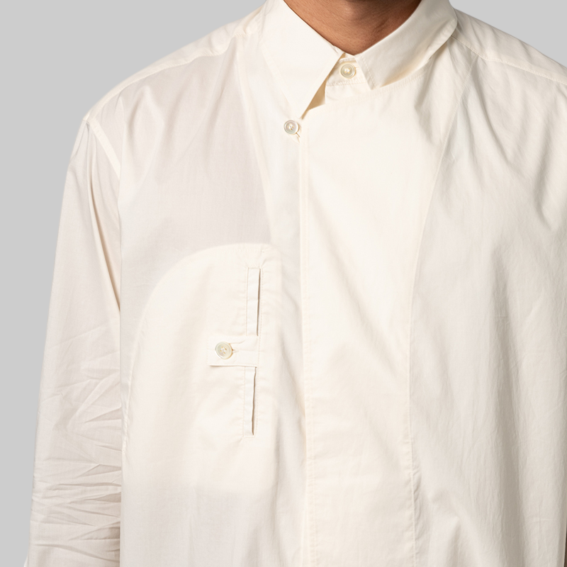 Adaptive Cotton Shirt - Chalk White