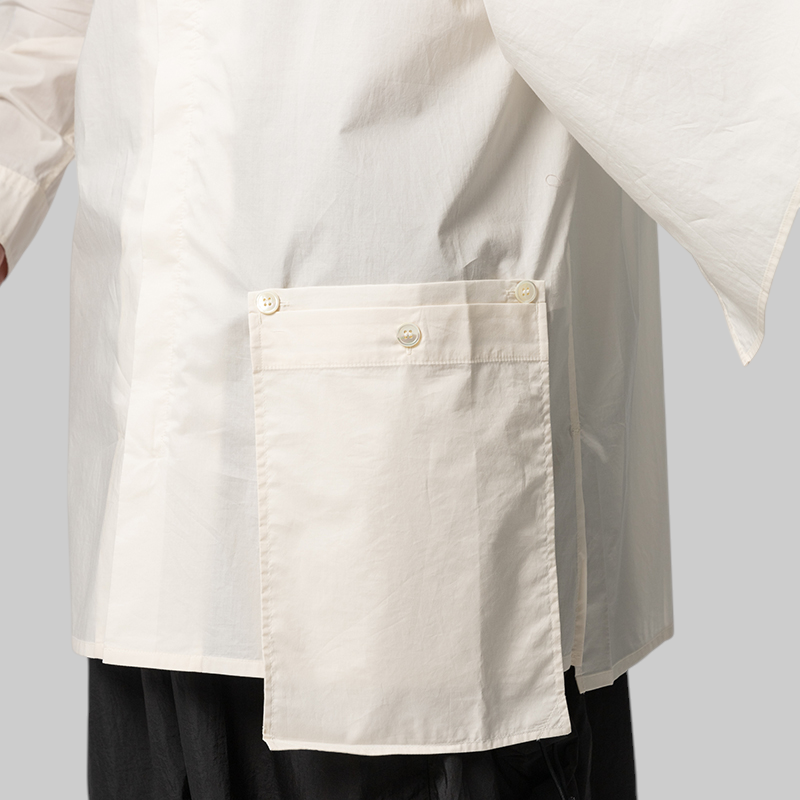 Adaptive Cotton Shirt - Chalk White