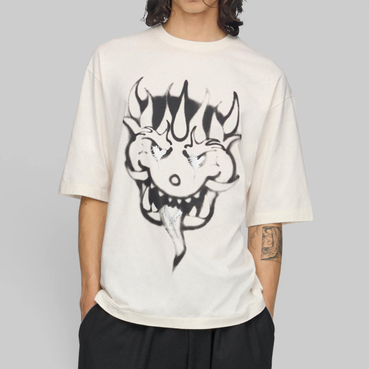 X CHITO Graphic T-Shirt - Chalk White