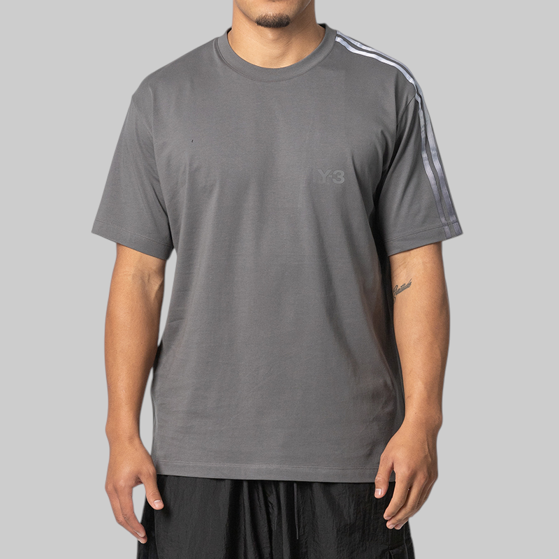Gradient 3-Stripes T-Shirt - Grey