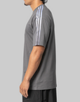 Gradient 3-Stripes T-Shirt - Grey
