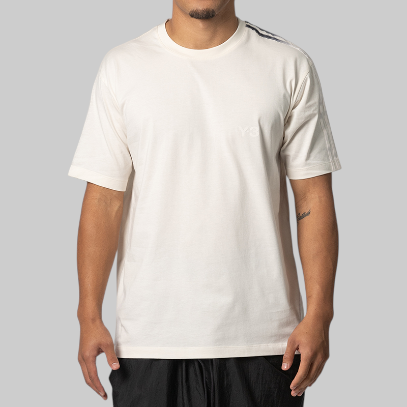 Gradient 3-Stripes T-Shirt - Chalk White