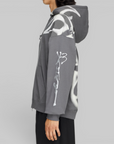 X CHITO Graphic French Terry Zip Hoodie - Grey