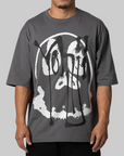 X CHITO Skull Graphic T-Shirt - Grey