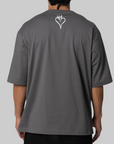 X CHITO Skull Graphic T-Shirt - Grey