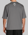 X CHITO Skull Graphic T-Shirt - Grey