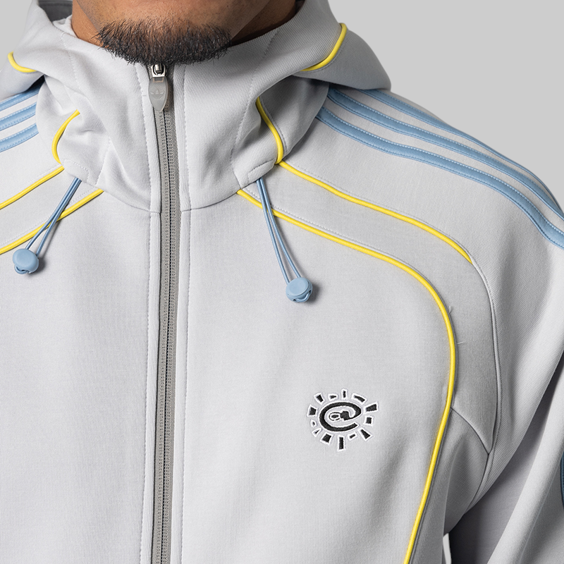 X Always Do What You Should Do Spacer Teamgeist Full ZIP Hoodie - Light Solid Grey