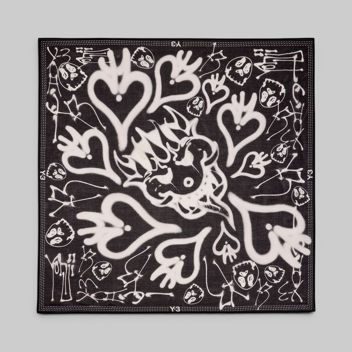 X CHITO Graphic Bandana - Black