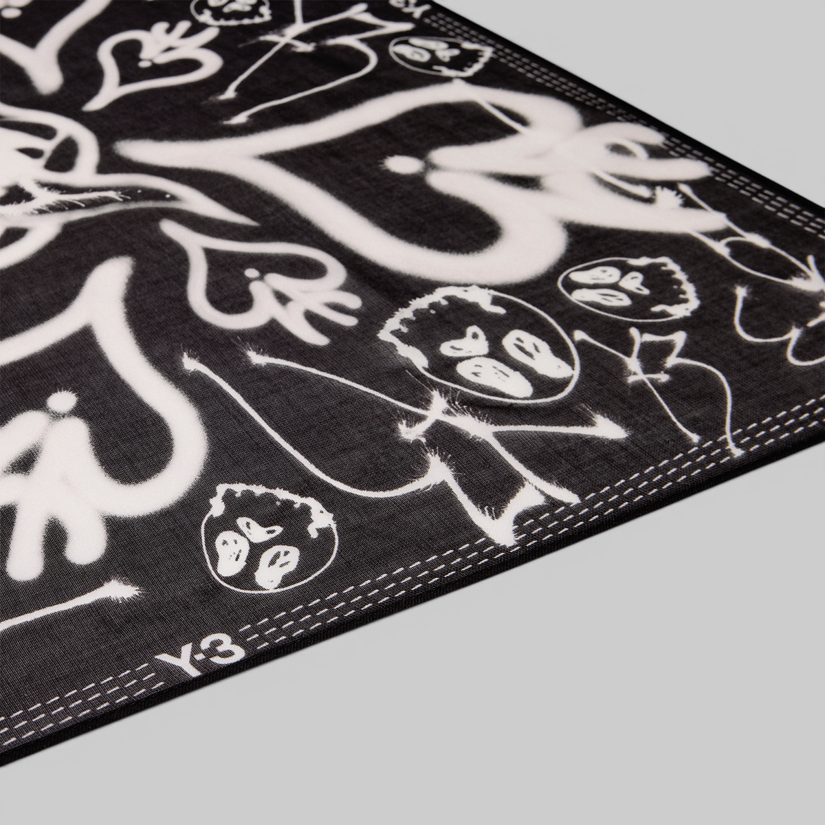 X CHITO Graphic Bandana - Black
