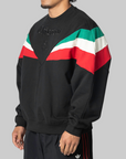 X Willy Chavarria Fleece Crew - Black