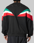 X Willy Chavarria Fleece Crew - Black