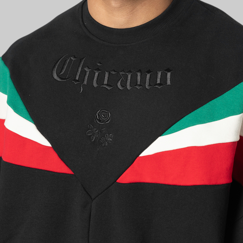X Willy Chavarria Fleece Crew - Black